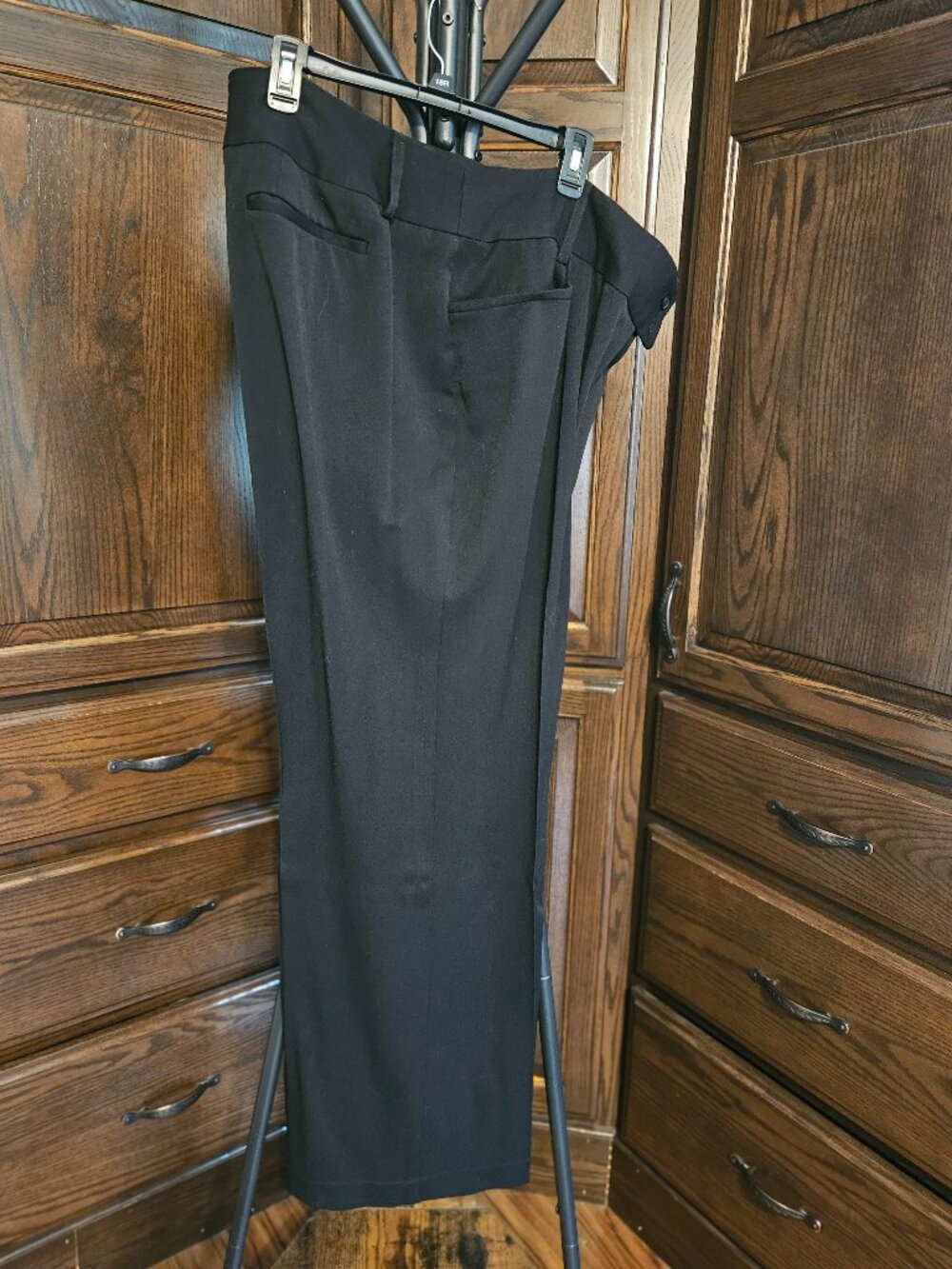 Rafaella The Curvy Boot High Rise Black Dress Pants Plus Size 18W